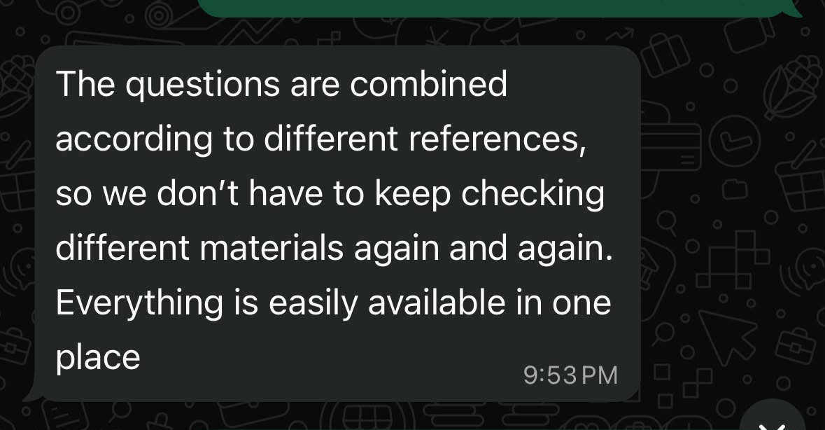Real Student Feedback Screenshot